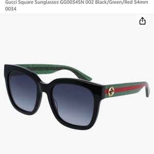 Authentic Gucci square sunglasses